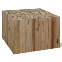 vidaXL Coffee Table Genuine Teak 50x50x35 cm