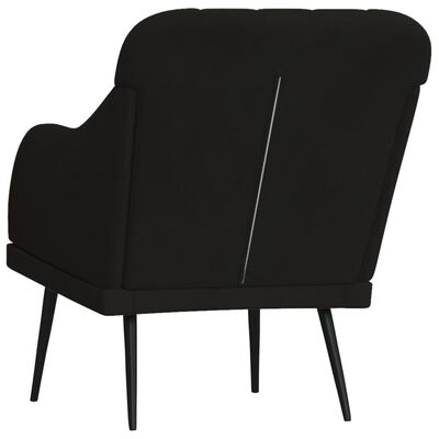 vidaXL Armchair Black 63x76x80 cm Velvet