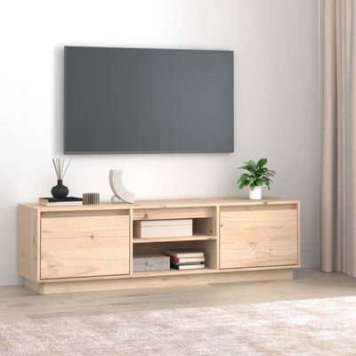 vidaXL TV Cabinet 140x35x40 cm Solid Wood Pine