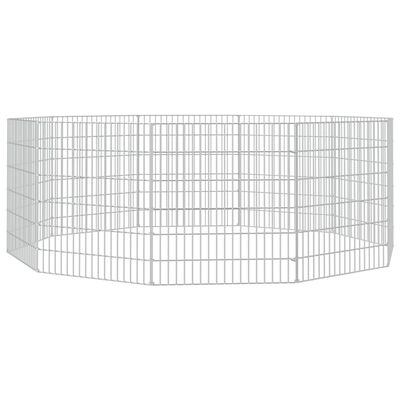 vidaXL Free Range Animal Enclosure 10-Panel 54x60 cm Galvanised Iron