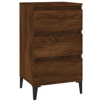 vidaXL Bedside Cabinet Brown Oak 40x35x70 cm Engineered Wood