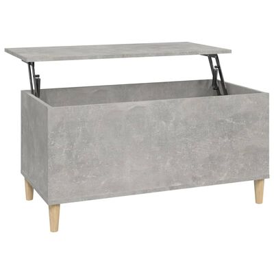 vidaXL Coffee Table Concrete Grey 90x44.5x45 cm Engineered Wood