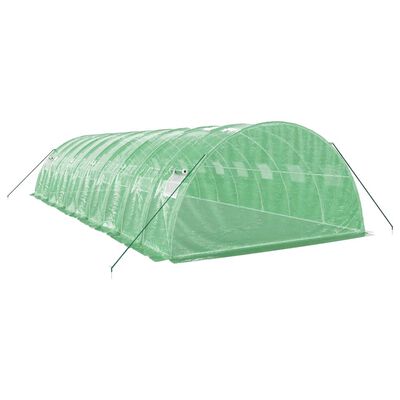 vidaXL Greenhouse with Steel Frame Green 40 m² 10x4x2 m