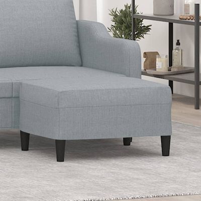 vidaXL Footstool Light Grey 70x55x41 cm Fabric