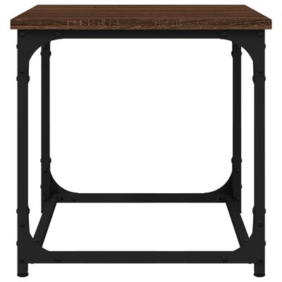 vidaXL Side Table Brown Oak 40x40x40 cm Engineered Wood