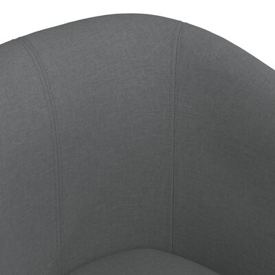 vidaXL Tub Chair Dark Grey Fabric