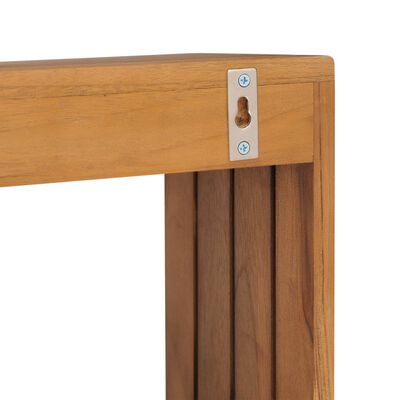 vidaXL Wall-mounted Towel Rack 35x20x35 cm Solid Teak Wood