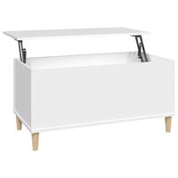 vidaXL Coffee Table White 90x44.5x45 cm Engineered Wood