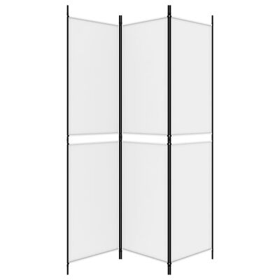 vidaXL 3-Panel Room Divider White 150x200 cm Fabric