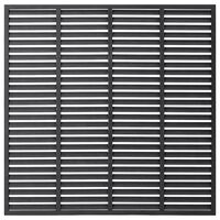 vidaXL Louver Fence WPC 180x180 cm Grey