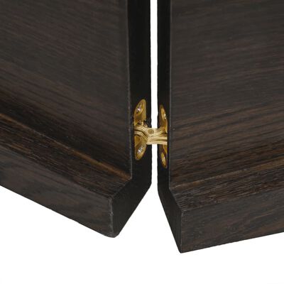 vidaXL Bathroom Countertop Dark Brown 140x60x(2-4) cm Treated Solid Wood