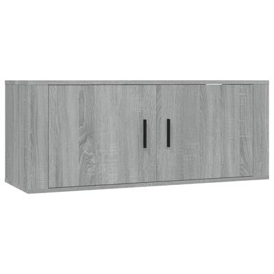 vidaXL 3 Piece TV Cabinet Set Grey Sonoma Engineered Wood