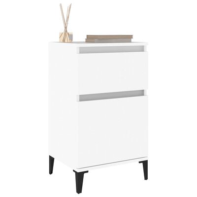 vidaXL Bedside Cabinets 2 pcs White 40x35x70 cm