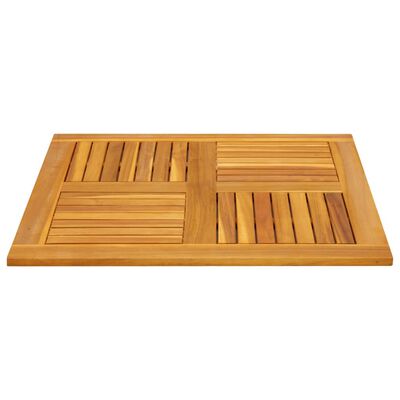 vidaXL Table Top 80x80x2.2 cm Square Solid Wood Acacia