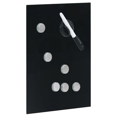 vidaXL Key Box with Magnetic Board Black 30x20x4 cm