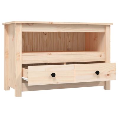 vidaXL TV Cabinet 79x35x52 cm Solid Wood Pine