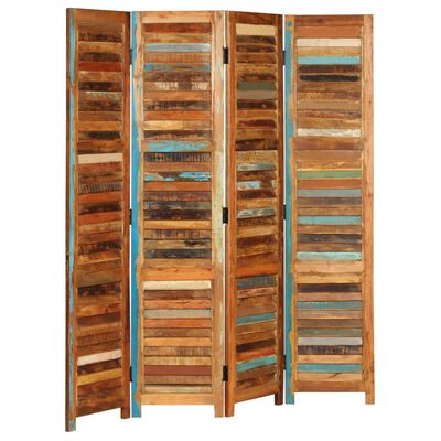 vidaXL Room Divider Solid Reclaimed Wood 170 cm