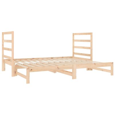 vidaXL Pull-out Day Bed without Mattress 2x(90x190) cm