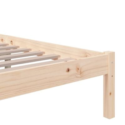 vidaXL Bed Frame without Mattress Solid Wood 150x200 cm King Size