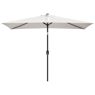 vidaXL Garden Parasol 200 x 300 cm Sand White Rectangular