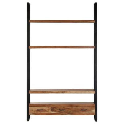 vidaXL Bookshelf 118x30x200 cm Solid Acacia Wood