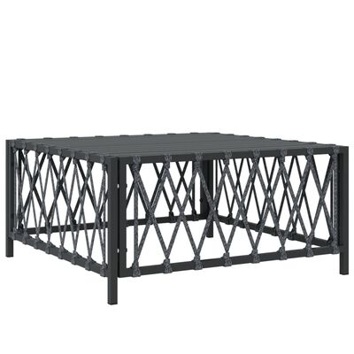 vidaXL 11 Piece Garden Lounge Set with Cushions Anthracite Steel