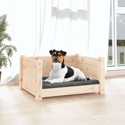 vidaXL Dog Bed White 95.5x65.5x28 cm Solid Pine Wood