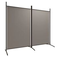 vidaXL 2-Panel Room Divider Anthracite 175x180 cm Fabric