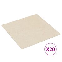 vidaXL Self-adhesive Flooring Planks 20 pcs PVC 1.86 m² Beige