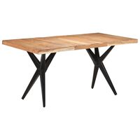 vidaXL Dining Table 160x80x76 cm Solid Acacia Wood