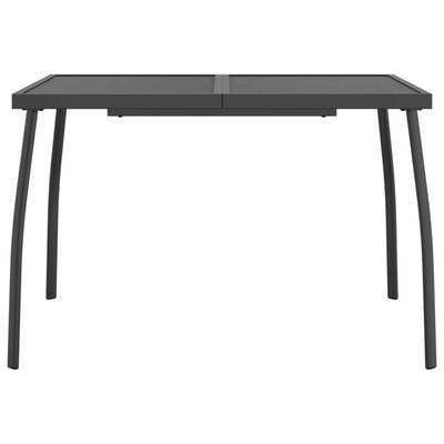 vidaXL Garden Table Anthracite 110x80x72 cm Steel Mesh