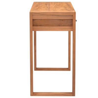 vidaXL Desk with 2 Drawers 100x40x75 cm Teak Wood