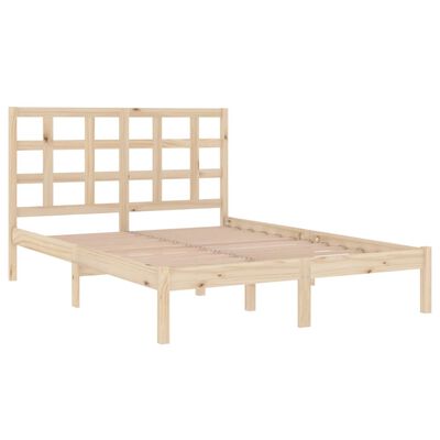 vidaXL Bed Frame without Mattress 135x190 cm Double Solid Wood