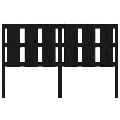 vidaXL Bed Headboard Black 155.5x4x100 cm Solid Wood Pine