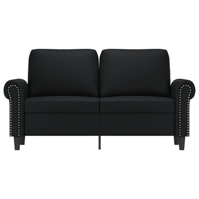 vidaXL 2-Seater Sofa Black 120 cm Faux Leather