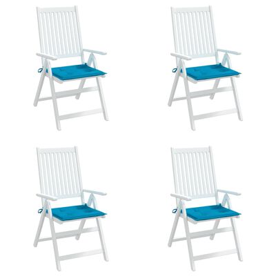 vidaXL Garden Chair Cushions 4 pcs Blue 40x40x3 cm Oxford Fabric