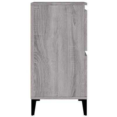 vidaXL Sideboards 2 pcs Grey Sonoma 60x35x70 cm Engineered Wood