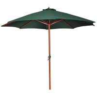 vidaXL Garden Parasol Green 258 cm