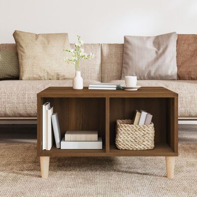 vidaXL Coffee Table Brown Oak 60x50x36.5 cm Engineered Wood