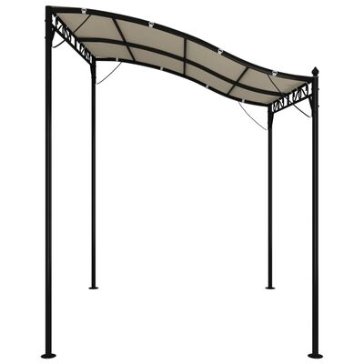 vidaXL Canopy Cream 2x2.3 m 180 g/m² Fabric and Steel