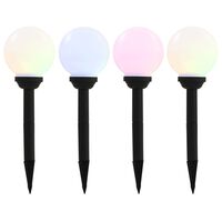 vidaXL Outdoor Solar Lamps 4 pcs LED Spherical 15 cm RGB