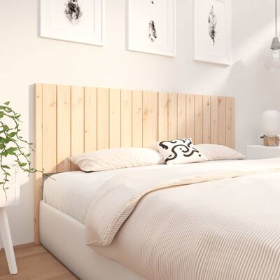 vidaXL Bed Headboard 185.5x4x100 cm Solid Wood Pine