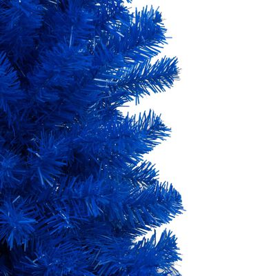 vidaXL Artificial Pre-lit Christmas Tree with Ball Set Blue 150 cm PVC