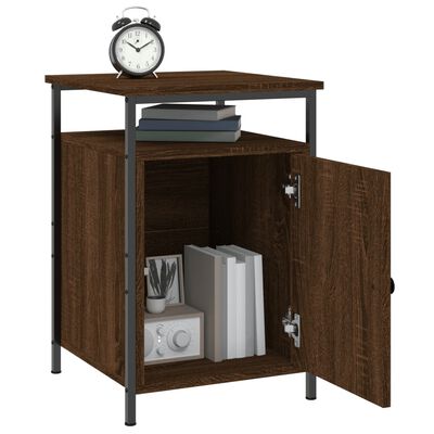 vidaXL Bedside Cabinet Brown Oak 40x42x60 cm Engineered Wood