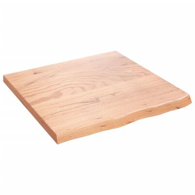vidaXL Wall Shelf Light Brown 60x60x(2-4) cm Treated Solid Wood Oak