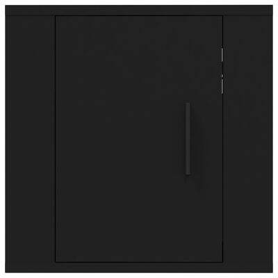 vidaXL Wall Mounted TV Cabinets 2 pcs Black 40x34.5x40 cm