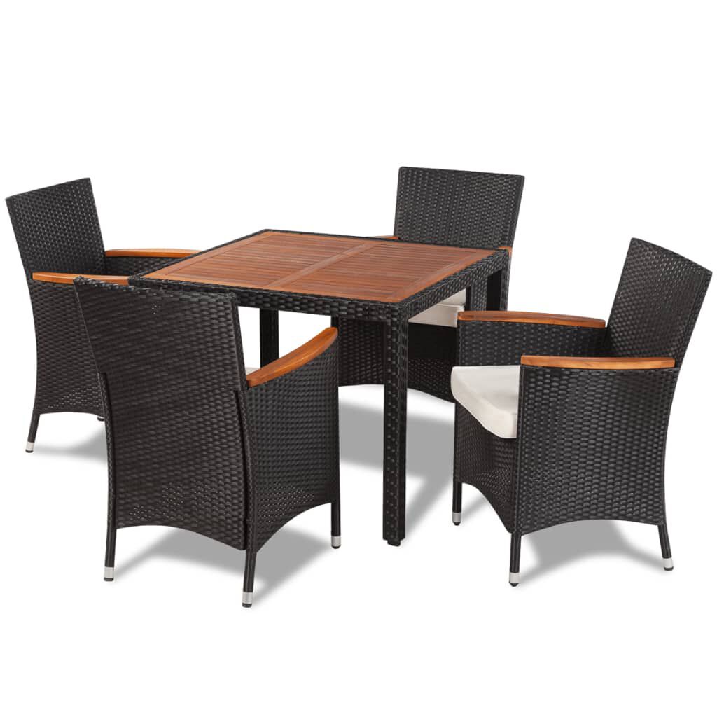 5 piece outdoor setting wicker