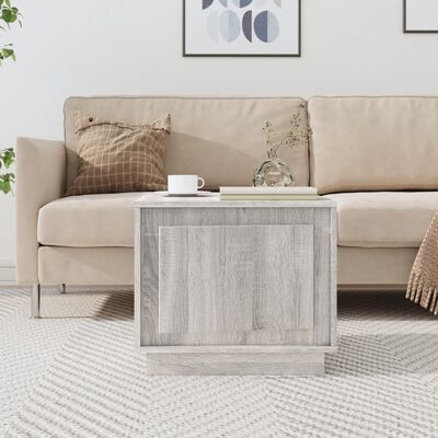 vidaXL Coffee Table Grey Sonoma 51x50x44 cm Engineered Wood