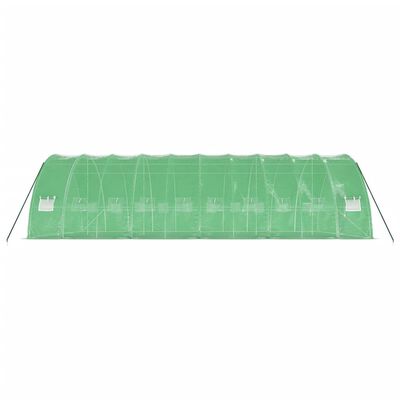 vidaXL Greenhouse with Steel Frame Green 60 m² 10x6x2.85 m