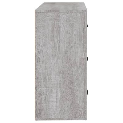 vidaXL Sideboard Grey Sonoma 80x33x70 cm Engineered Wood